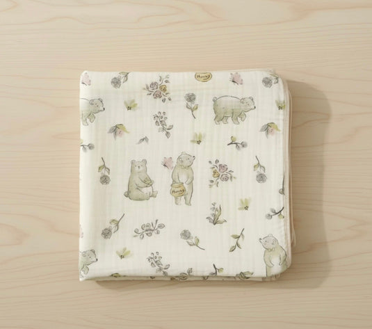 Soft & light organic cotton and bamboo baby muslin – Kali