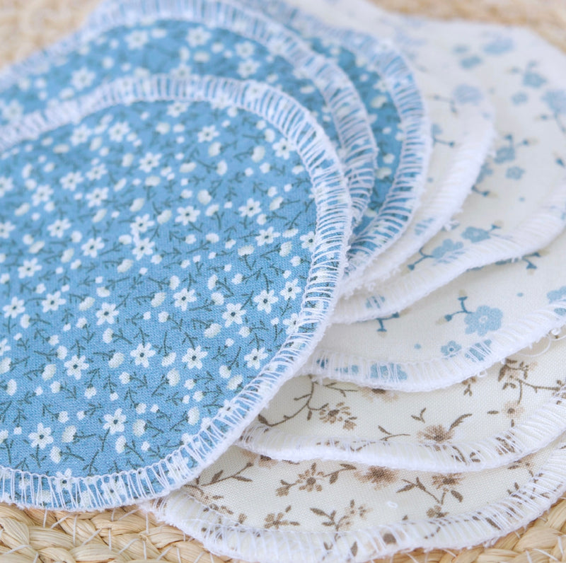 Load image into Gallery viewer, Lingettes démaquillantes en coton et ratine de bambou - Boutique Kaki Lilas

