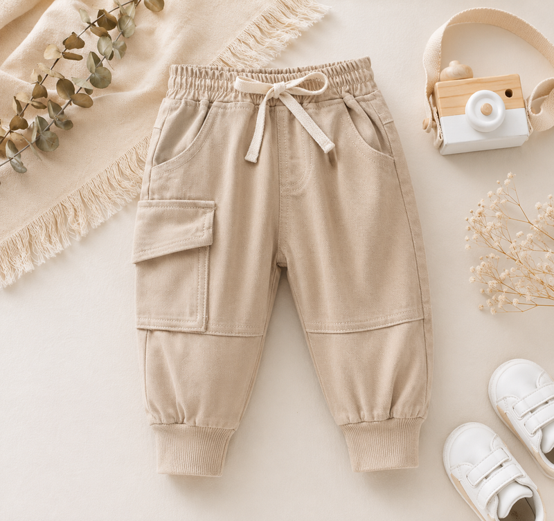 Chargez l'image dans la visionneuse de la galerie, Pantalon cargo pour bébé et garçon – Automne-Hiver
