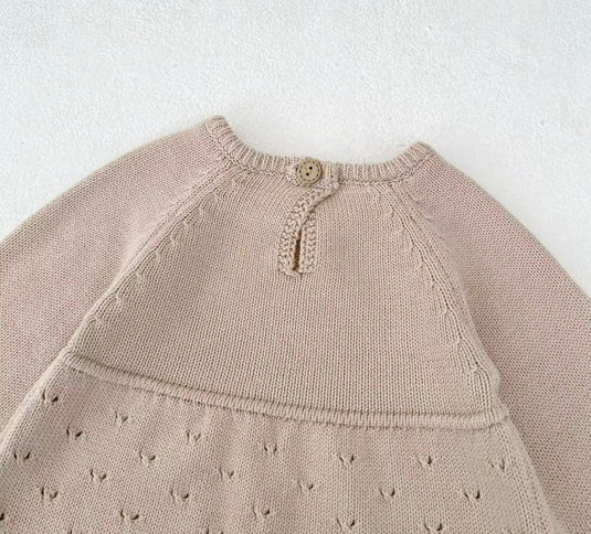 Combinaison bébé fille en tricot de coton doux – Kali