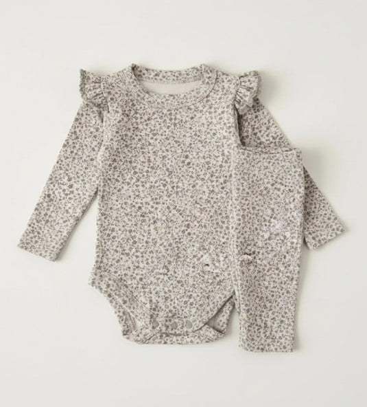 3-piece floral spring baby girl set – Kali