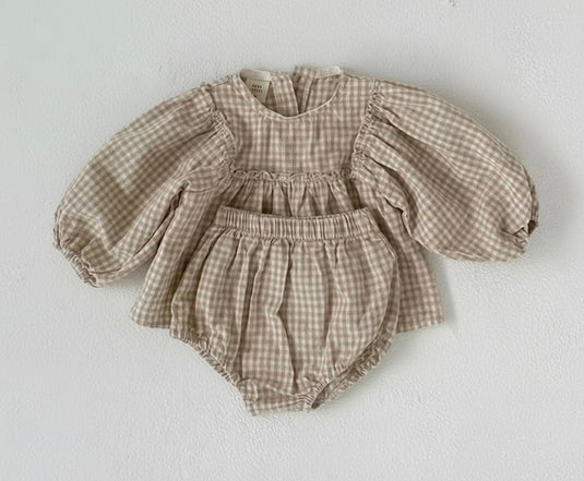 Baby girl's plaid set - Kali