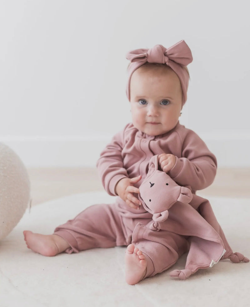 Load image into Gallery viewer, Combishort brossé - Berry coton bio - Boutique Kaki Lilas
