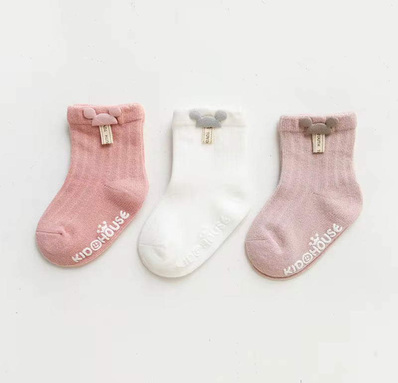 Chargez l'image dans la visionneuse de la galerie, Ensemble de 3 paires de chaussettes Kali - Boutique Kaki Lilas
