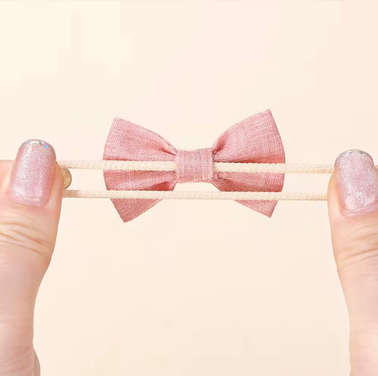 Patterned fabric hair bows – Autumn-Winter