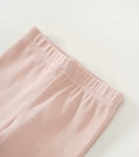 Leggings en coton doux pour filles – Kaki Lilas - Boutique Kaki Lilas