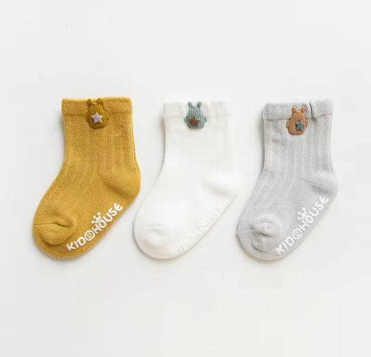 Ensemble de 3 paires de chaussettes Kali - Boutique Kaki Lilas