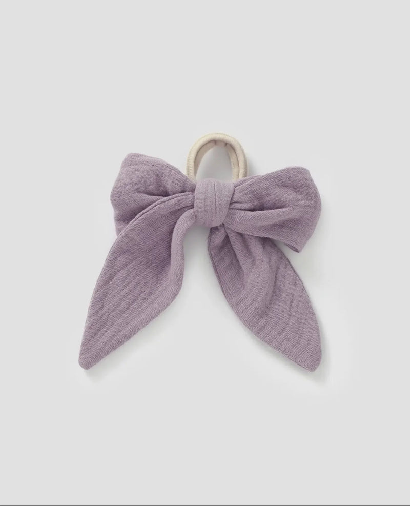 Load image into Gallery viewer, Noeud à cheveux Lilas - Boutique Kaki Lilas
