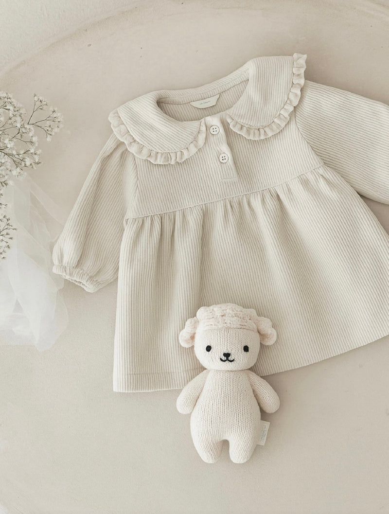 Load image into Gallery viewer, Girls' two-tone corduroy dress – Kali
