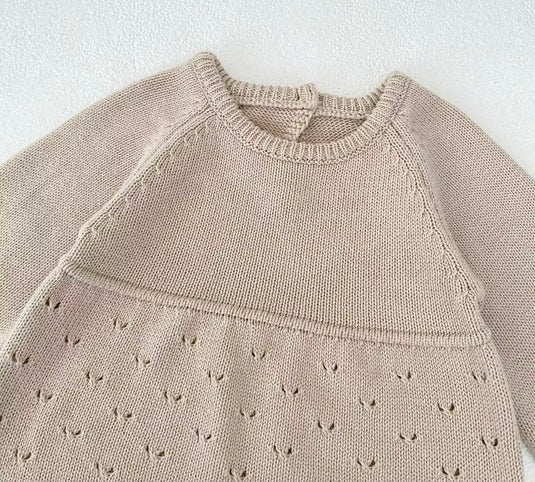 Combinaison bébé fille en tricot de coton doux – Kali