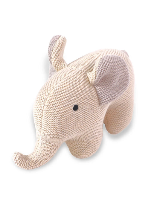 Handmade organic cotton plush elephant 
