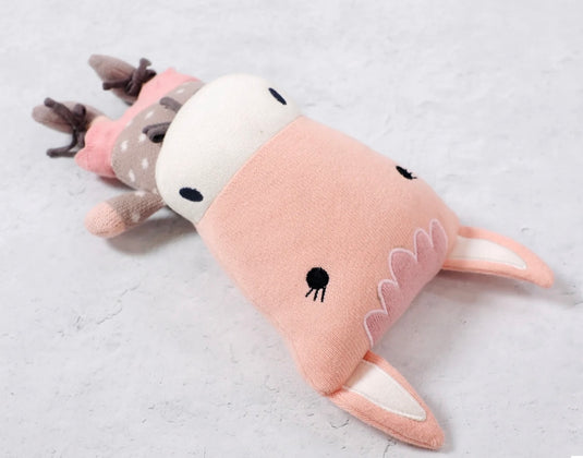 Handmade organic cotton plush toy: Jordan the horse