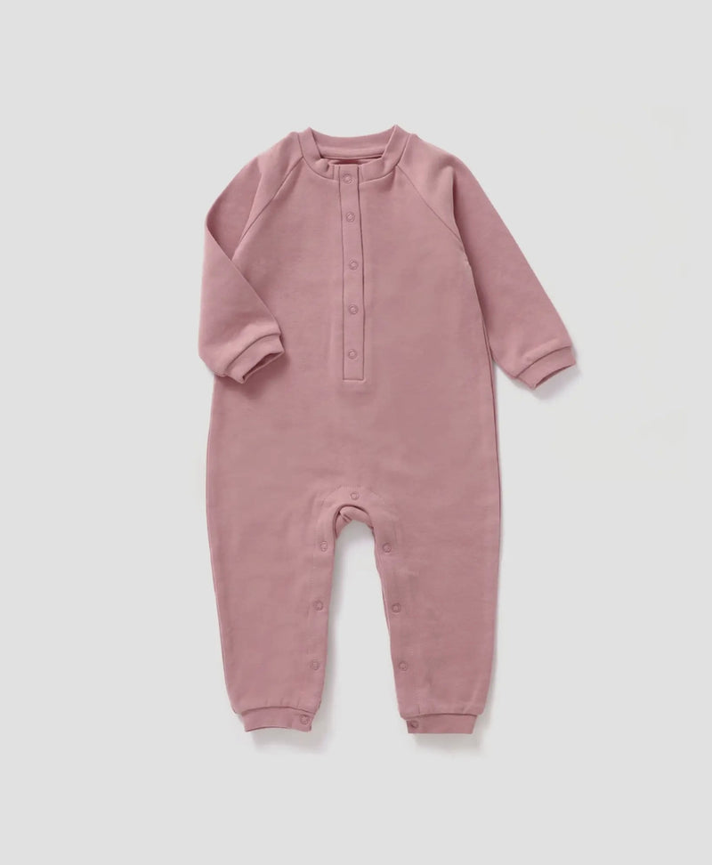 Load image into Gallery viewer, Combishort brossé - Berry coton bio - Boutique Kaki Lilas
