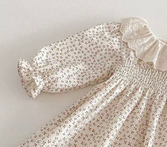 Autumn Floral Cotton Dress – Autumn-Winter