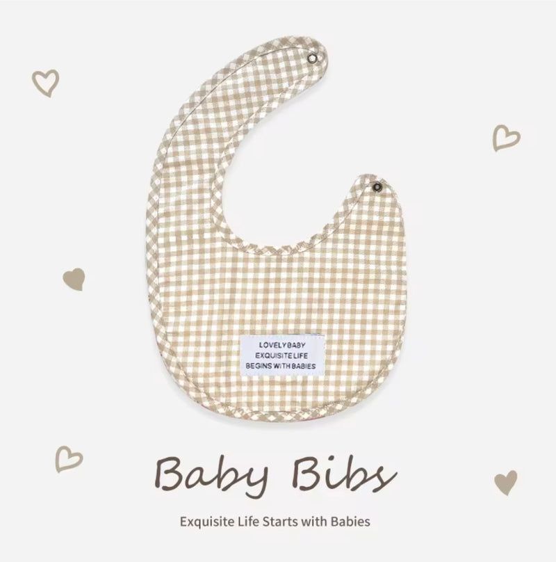 Load image into Gallery viewer, Bavoir bébé en coton motif fleuri – Kali - Boutique Kaki Lilas
