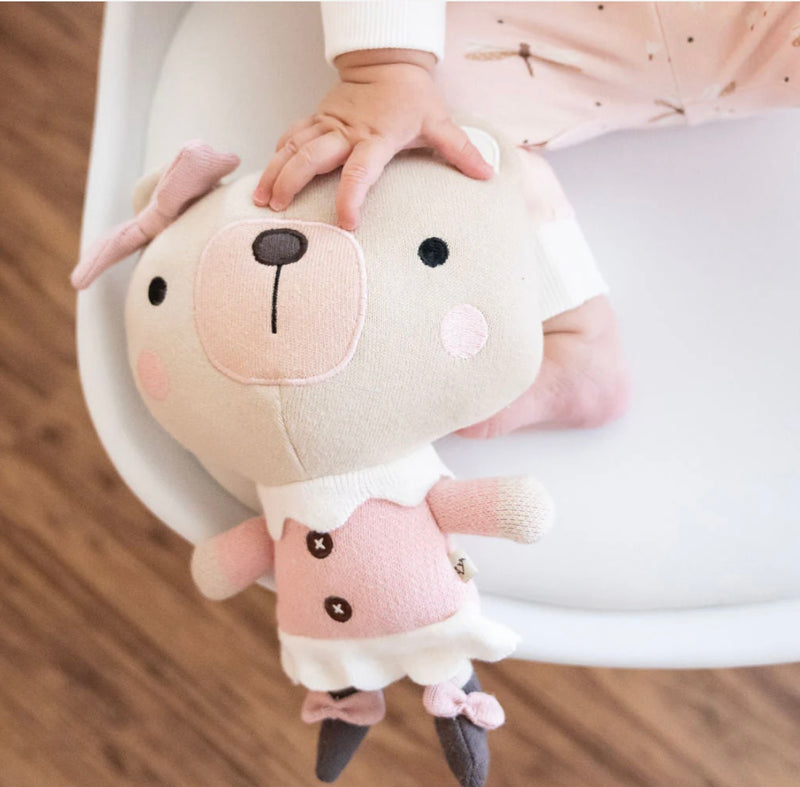 Load image into Gallery viewer, Handmade organic cotton plush Frankie Bear and Nurse Bear 
