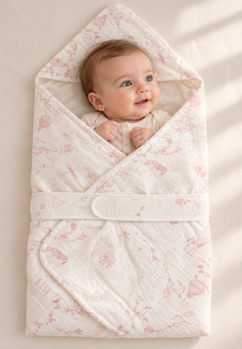 Load image into Gallery viewer, Baby nest made of 100% soft cotton, suitable for all seasons – Kali -
