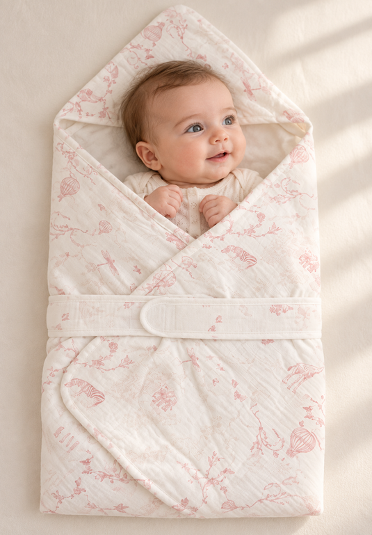 Nid d’ange bébé 100% coton doux toutes saisons – Kali -