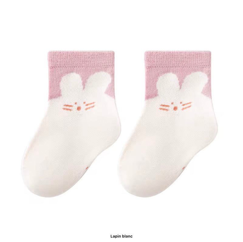 Load image into Gallery viewer, Chaussettes bébé en coton – Blush - Boutique Kaki Lilas
