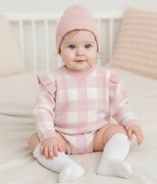 Baby girl's soft cotton knee-high socks - autumn - Kali
