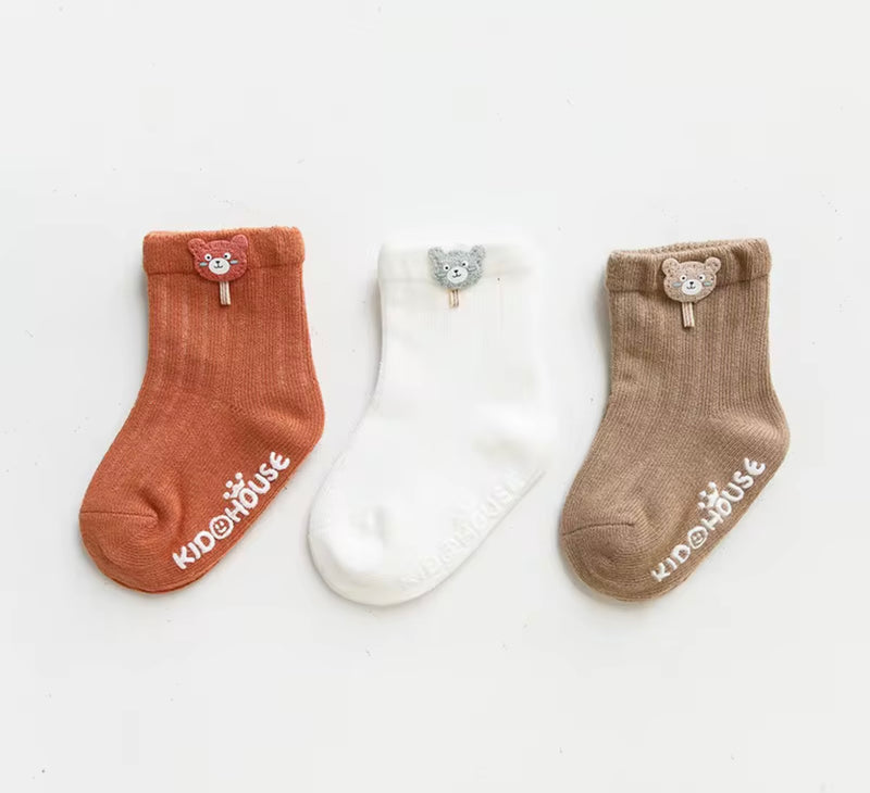 Chargez l'image dans la visionneuse de la galerie, Ensemble de 3 paires de chaussettes Kali - Boutique Kaki Lilas
