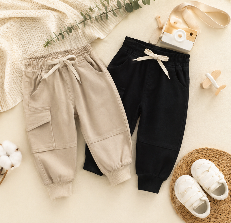 Chargez l'image dans la visionneuse de la galerie, Pantalon cargo pour bébé et garçon – Automne-Hiver
