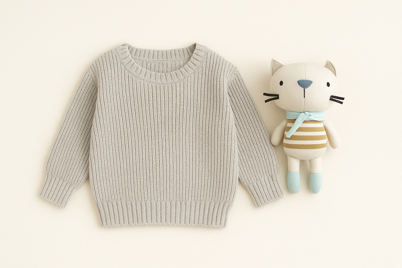 Load image into Gallery viewer, Pull en tricot 100 % coton pour garçon – Collection Kali (2 couleurs) | - Boutique Kaki Lilas
