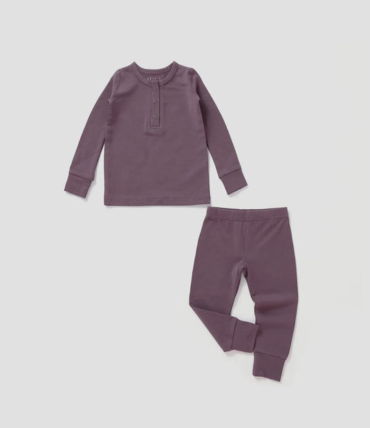 Ensemble Henley à manches longues | Sureau - Boutique Kaki Lilas