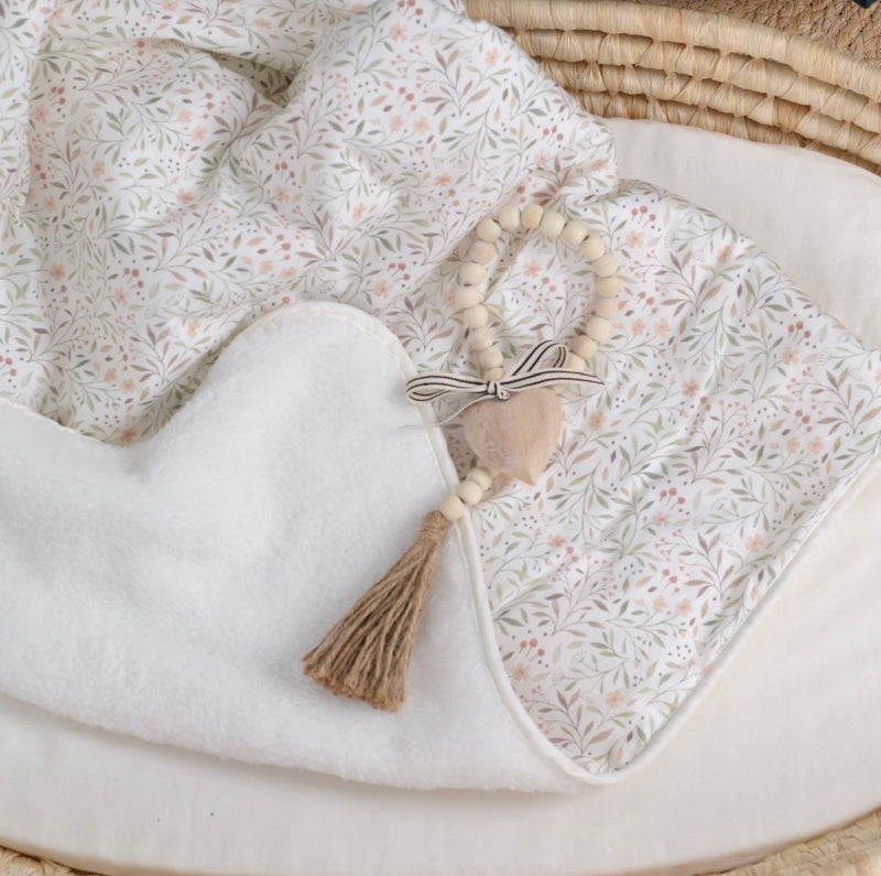 Load image into Gallery viewer, Couverture pour bébé fluffy + coton - Boutique Kaki Lilas
