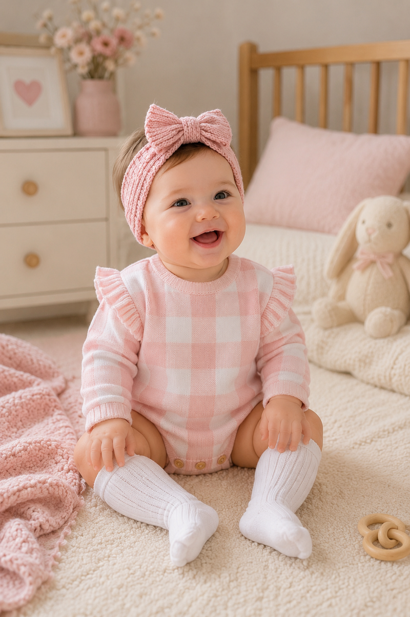 Load image into Gallery viewer, Soft cotton long-sleeved baby girl romper
