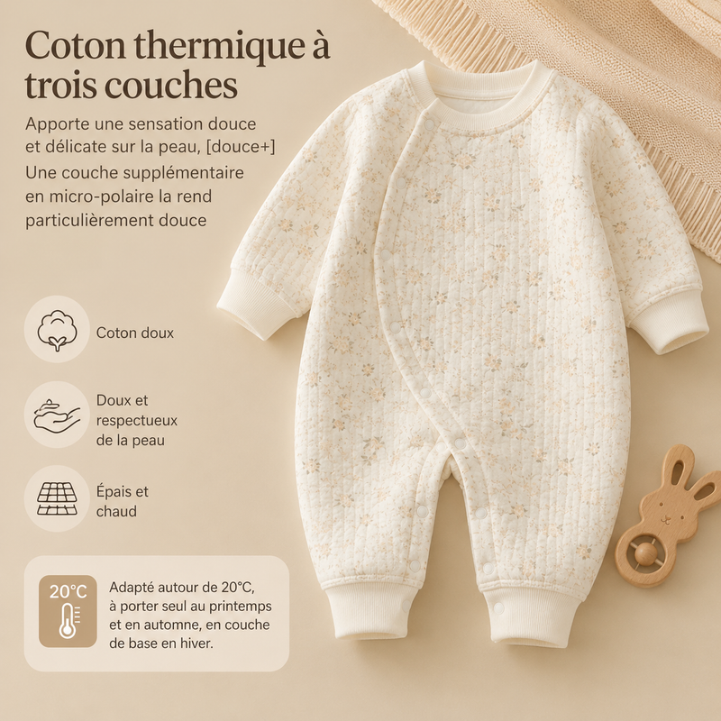 Chargez l'image dans la visionneuse de la galerie, Combinaison unisexe en polaire et coton imprimé lapins – Automne-Hiver
