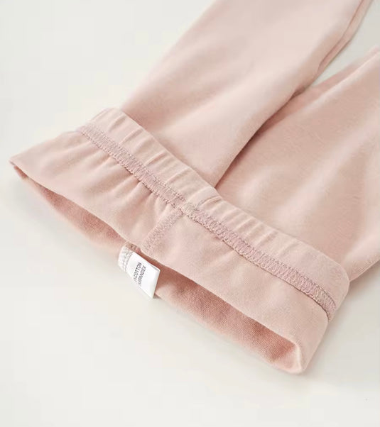 Leggings en coton doux pour filles – Kaki Lilas - Boutique Kaki Lilas
