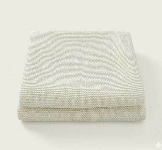 100% Cotton Knitted Baby Blanket – Kali Model