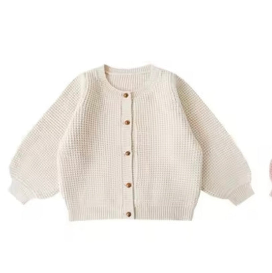 Soft knit vintage baby girl cardigan for Kali