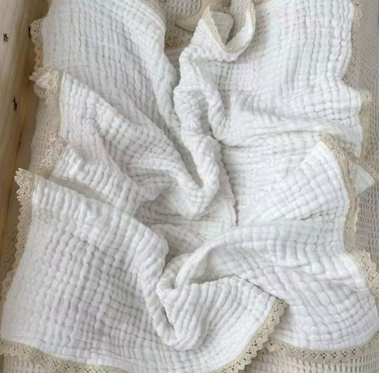 Soft Cotton Boho Muslin Baby Blanket – Kali