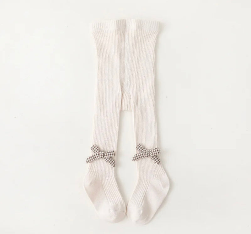 Chargez l'image dans la visionneuse de la galerie, Collants bébé fille en coton avec fleurs brodées – Kali - Boutique Kaki Lilas

