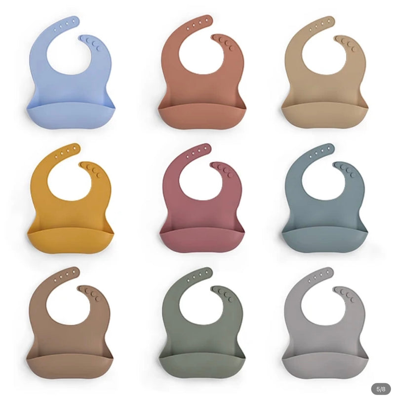 Load image into Gallery viewer, Bavoir bébé en silicone souple et imperméable – Kali - Boutique Kaki Lilas
