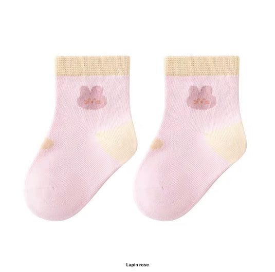 Chaussettes bébé en coton – Blush - Boutique Kaki Lilas