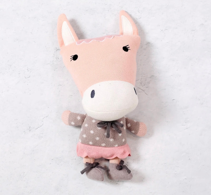 Load image into Gallery viewer, Handmade organic cotton plush toy: Jordan the horse
