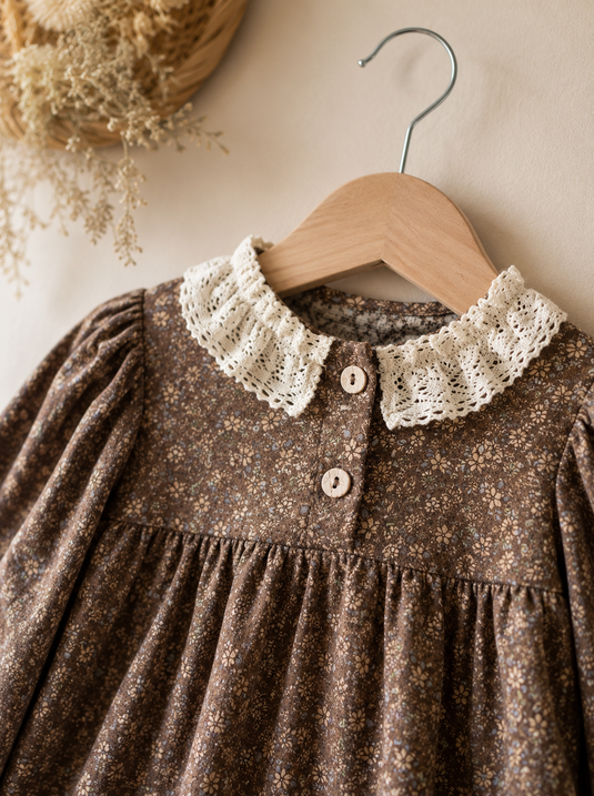 Béatrice Vintage Floral Romper – Autumn-Winter