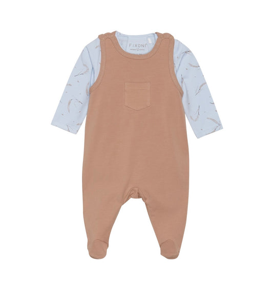 Fixoni Boy's Blue and Brown Baby Set