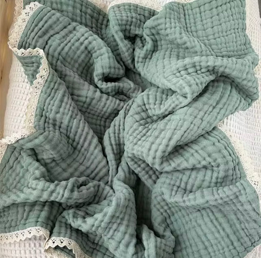 Soft Cotton Boho Muslin Baby Blanket – Kali