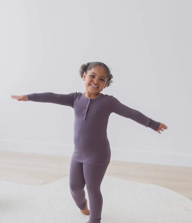 Load image into Gallery viewer, Ensemble Henley à manches longues | Sureau - Boutique Kaki Lilas
