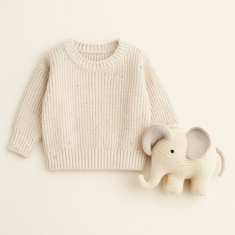 Load image into Gallery viewer, Pull en tricot 100 % coton pour garçon – Collection Kali (2 couleurs) | - Boutique Kaki Lilas
