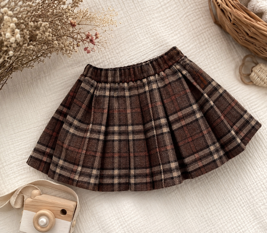 Baby Girls' Tartan Skirt – Autumn-Winter
