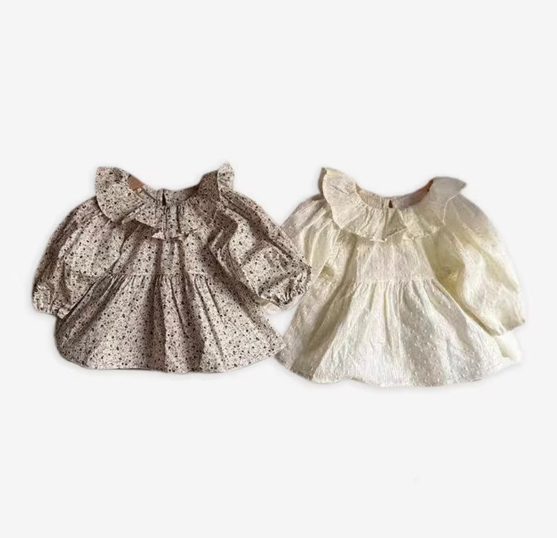 Load image into Gallery viewer, Chemise bébé imprimée fleurs – Blush - Boutique Kaki Lilas
