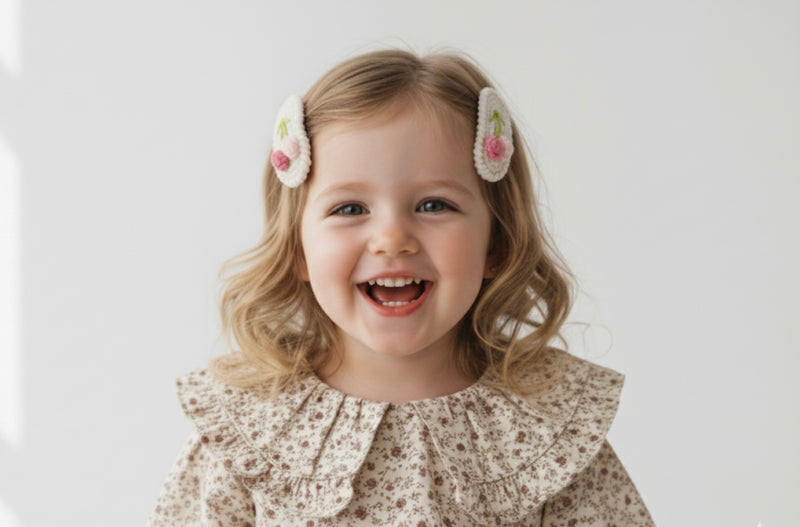 Load image into Gallery viewer, Baby girl hair clips set of 5 – Kali June
