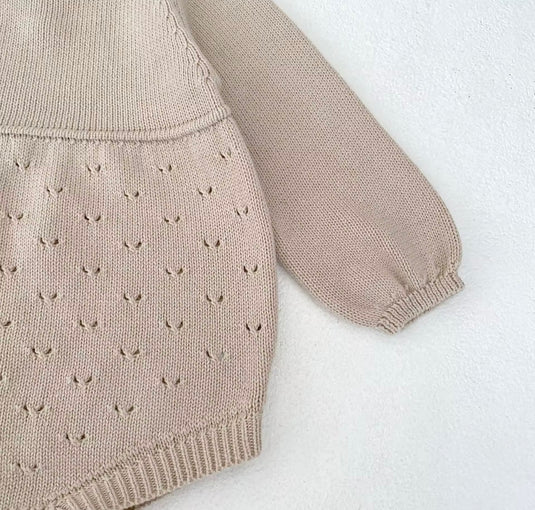 Combinaison bébé fille en tricot de coton doux – Kali